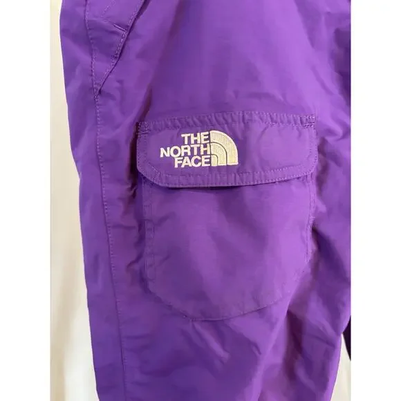 The North Face Snow Pants Youth Girls XL 18 Purple Hyvent Insulated Cargo Ski - Picture 3 of 10
